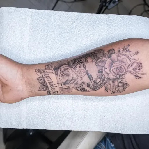 Explore military tattoo ideas for guys, creative tattoo ideas in Los Angeles, available at One Way Tattoo Shop