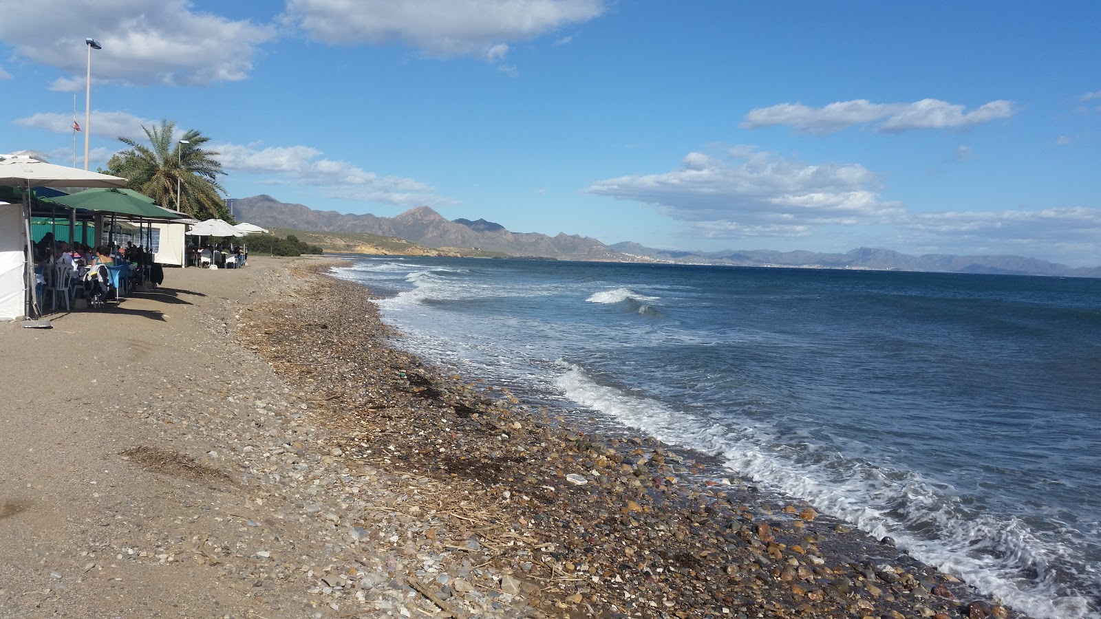 Foto av Playa de Calnegre med turkosa vatten yta