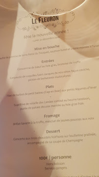 Le Fleuron à Honfleur menu