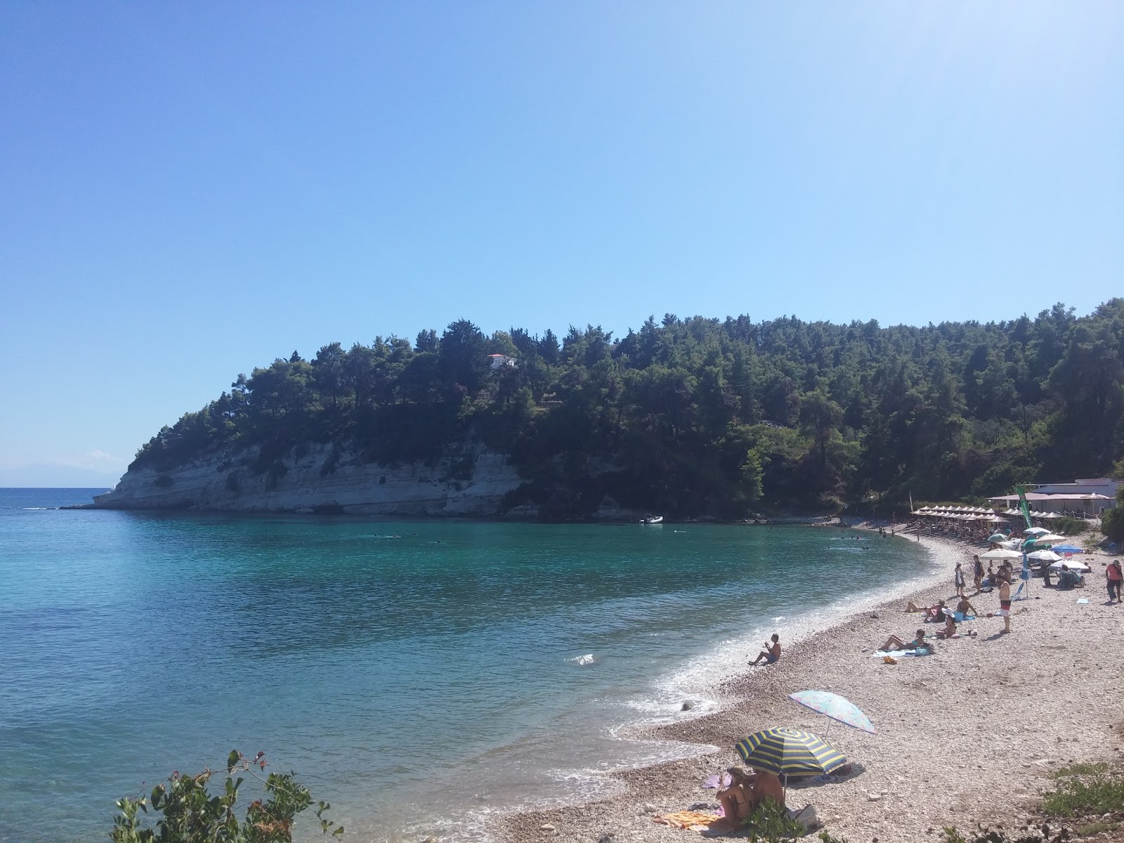 Foto de Milia beach localizado em área natural