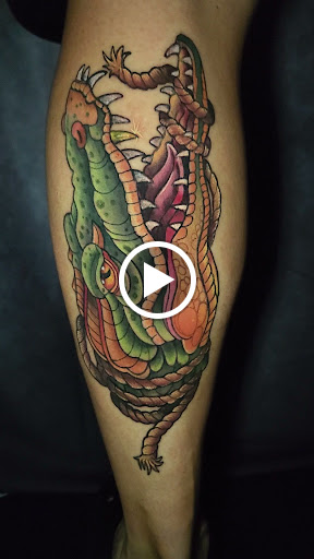 Explore neck tattoo ideas for females, creative tattoo ideas in Buford, available at Inked Arts Tattoo Studio