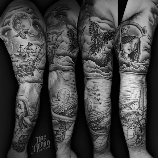 Explore doctor tattoo ideas, creative tattoo ideas in Allentown, available at Max Meano Tattoo