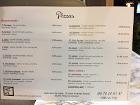 Menu du Pizzeria la terrasse à Thizy-les-Bourgs