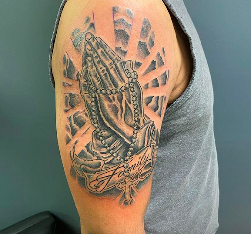 Explore hand tattoo ideas man, creative tattoo ideas in Monroe, available at 608 Ink