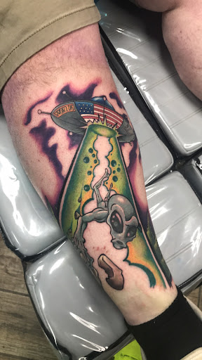 Explore calcifer tattoo ideas, creative tattoo ideas in Buford, available at Wild Tribe Tattoos and Piercings