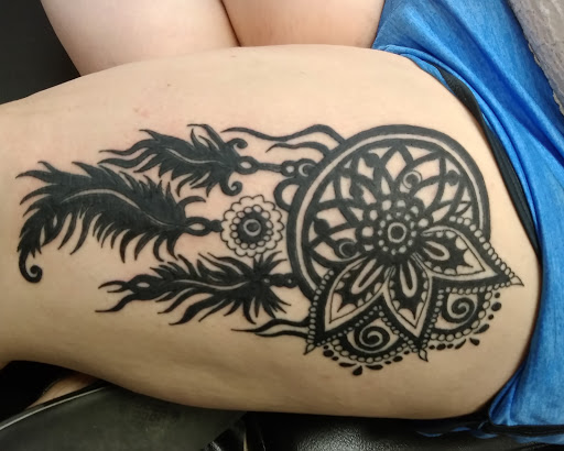 Explore lower arm sleeve tattoo ideas, creative tattoo ideas in Wilson, available at Everlasting Impressions Tattoo & Body piercings