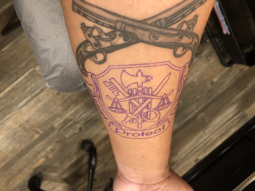 Explore katana tattoo ideas, creative tattoo ideas in Hartselle, available at Kingdom Minds Ink