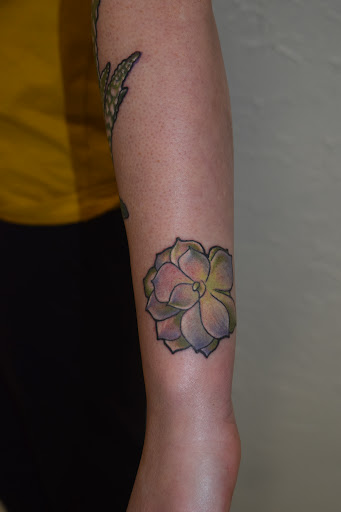 Explore construction worker tattoo ideas, creative tattoo ideas in Sparta, available at Black Sheep Studios