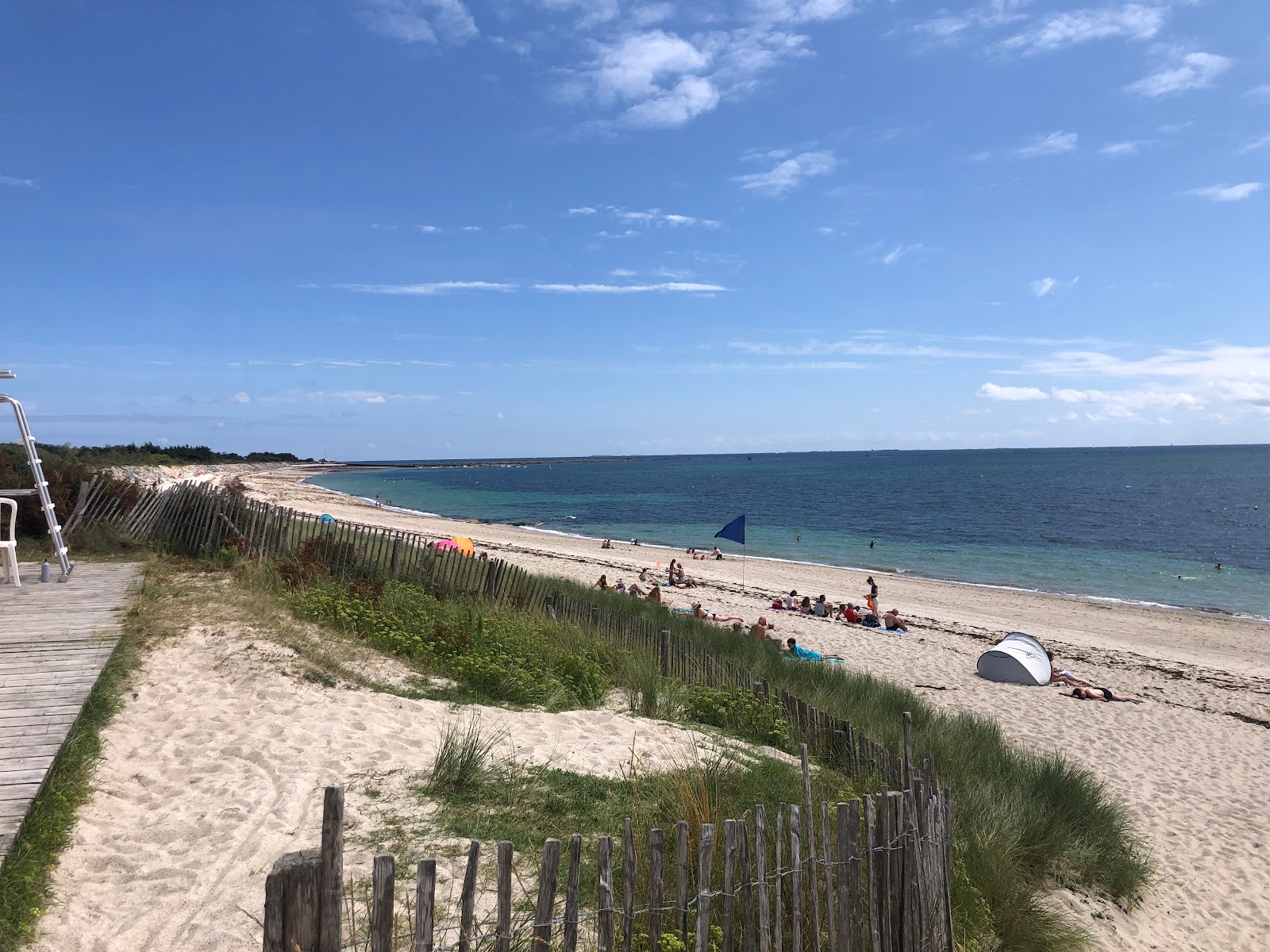 Foto di Plage de Kerler con una superficie del sabbia beige