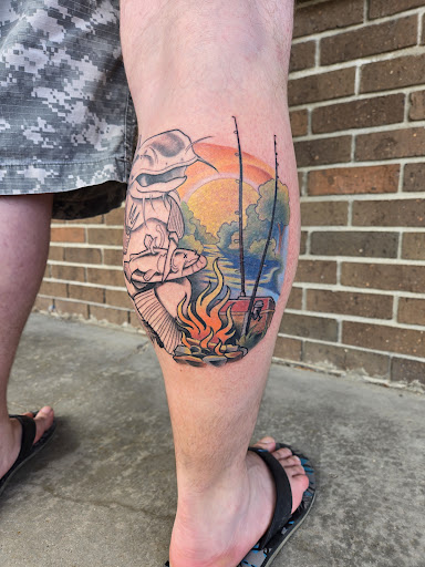 Explore dog and cat tattoo ideas, creative tattoo ideas in Lake Crystal, available at Arcadium Tattoo