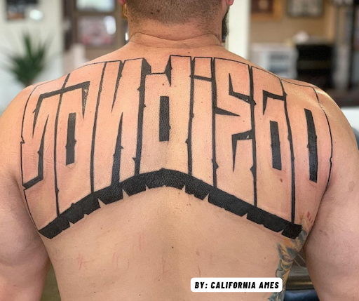 Explore painter tattoo ideas, creative tattoo ideas in San Diego, available at The Chrome Lady Tattoo