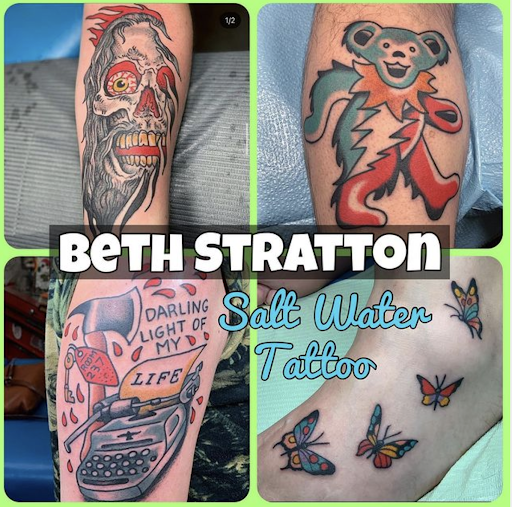Explore air tattoo ideas, creative tattoo ideas in Virginia Beach, available at Salt Water Tattoo