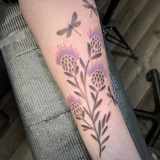 Explore greek tattoo ideas for men, creative tattoo ideas in Springboro, available at Ink by Erin Ironside Tattoo Studio