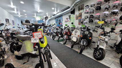 Motor scooter repair shop