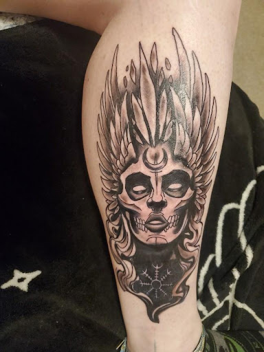 Explore side of hand tattoo ideas, creative tattoo ideas in Largo, available at Ink Godz Tattoo 2
