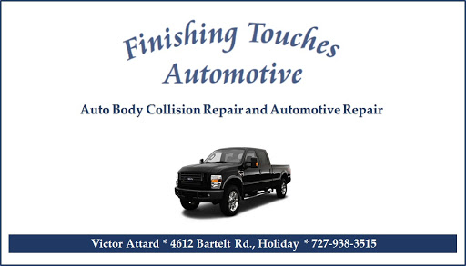 Auto Body Shop «Finishing Touches Auto Body», reviews and photos, 4612 Bartelt Rd, Holiday, FL 34690, USA