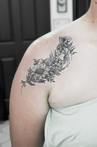 Explore bts love yourself tattoo ideas, creative tattoo ideas in Logan, available at The White Wasp Tattoo Studio