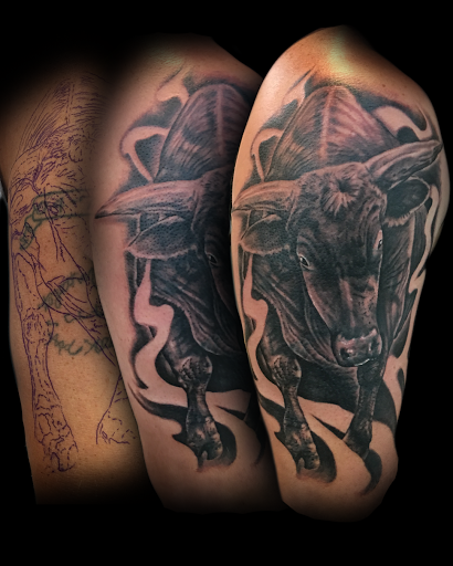 Explore tattoo logo design ideas, creative tattoo ideas in Buford, available at Norsk Studios Tattoos & Piercings