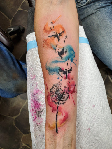 Explore to the moon and back tattoo ideas, creative tattoo ideas in Stetsonville, available at Solace Ink Company LLC