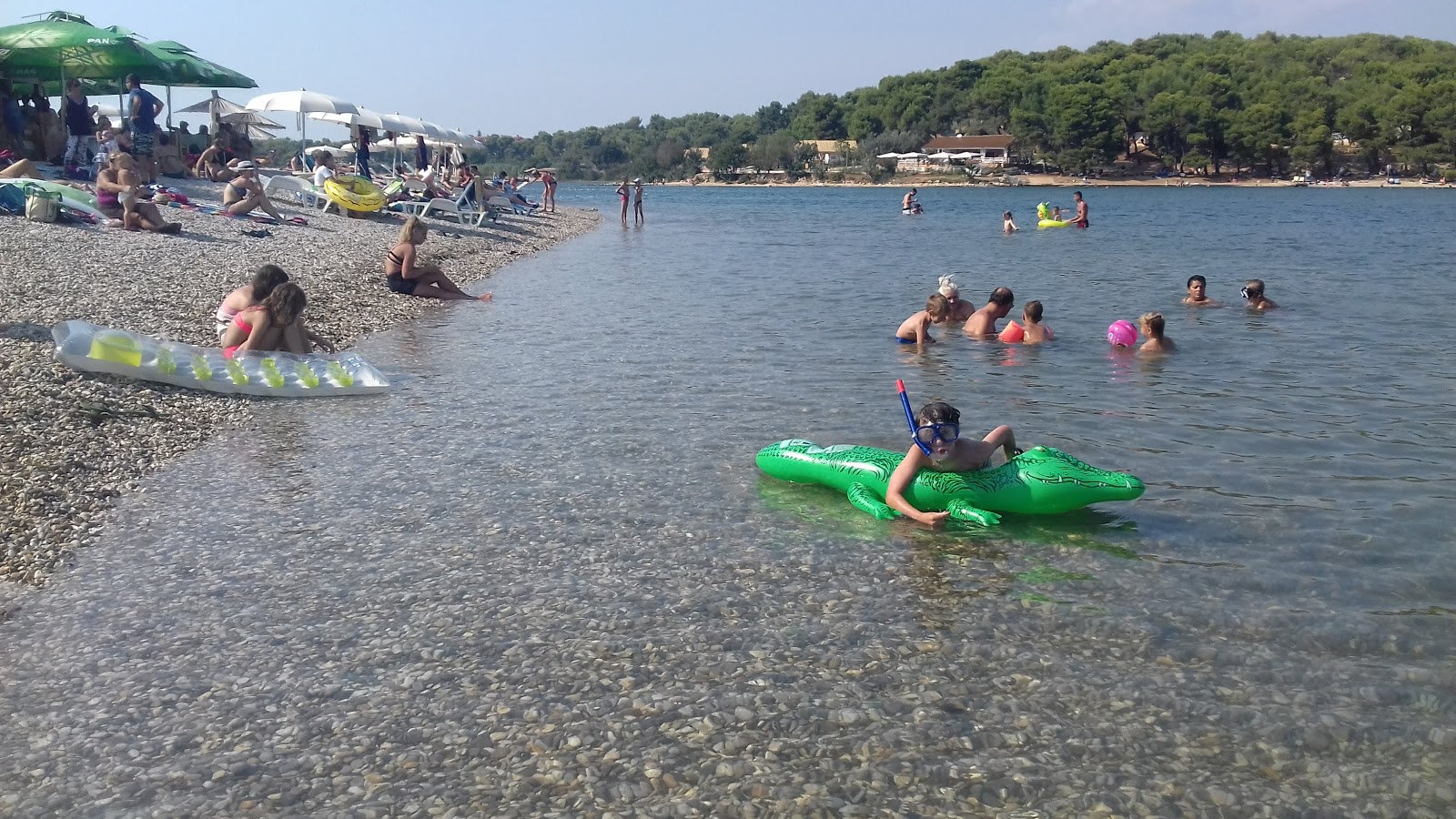 Photo de Pomer beach - bon endroit convivial pour les animaux de compagnie pour les vacances