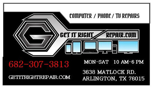 Computer Support and Services «Get It Right Repair», reviews and photos, 3638 Matlock Rd, Arlington, TX 76015, USA