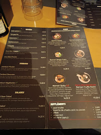 Hara-kiri Ramen à Paris menu