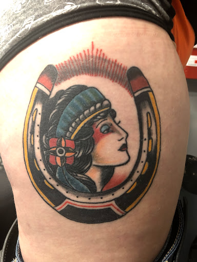 Explore cat tattoo idea, creative tattoo ideas in Barberton, available at Magic City Tattoo Company