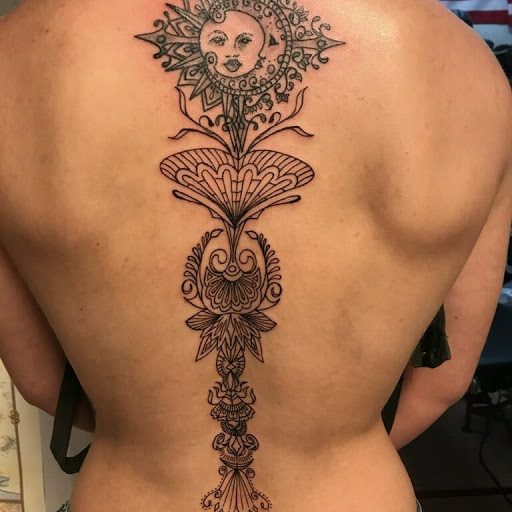 Explore back tattoo ideas for women, creative tattoo ideas in Jonesboro, available at Immortal Ink