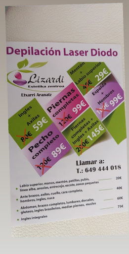 Lizardi Centro Estetica - Depilacion en Etxarri-Aranatz, Pamplona