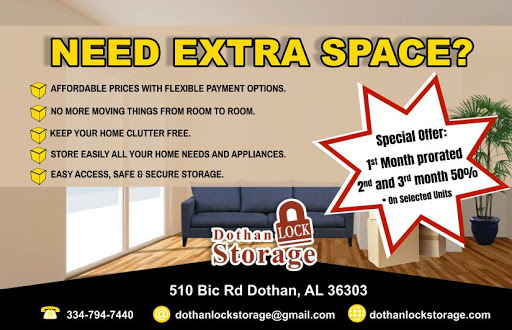 Self-Storage Facility «Dothan Lock Storage», reviews and photos, 510 Bic Rd, Dothan, AL 36303, USA