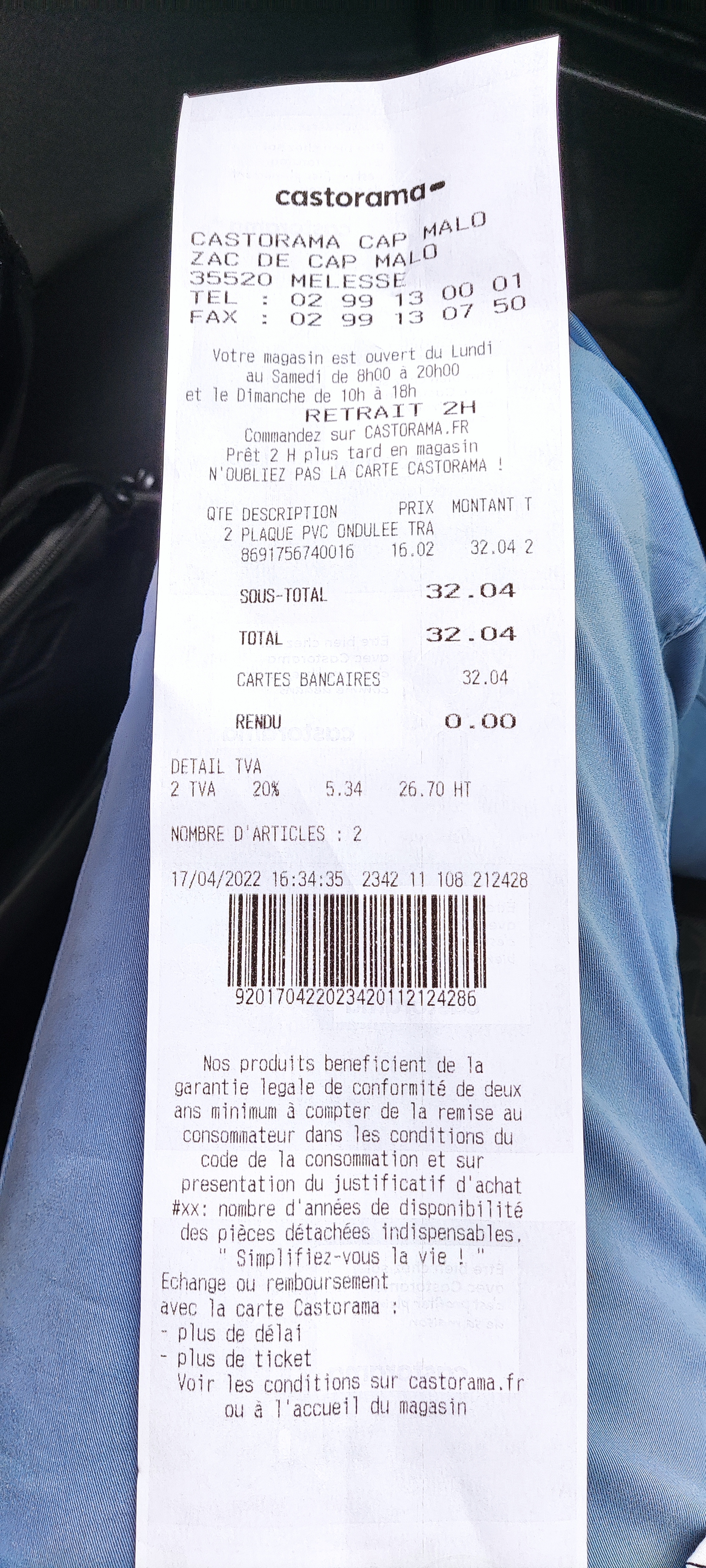 Photo n° 1 de l'avis de thierry. fait le 23/04/2022 à 18:57