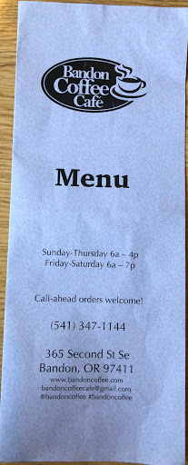 Coffee Shop «Bandon Coffee Cafe», reviews and photos, 365 2nd St SE, Bandon, OR 97411, USA