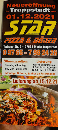 Star Pizza & Döner à Trappstadt menu