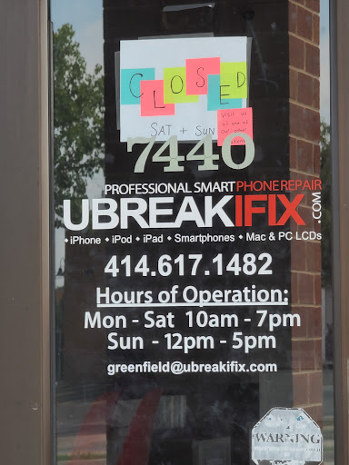Electronics Repair Shop «uBreakiFix», reviews and photos, 7440 W Holmes Ave, Greenfield, WI 53220, USA