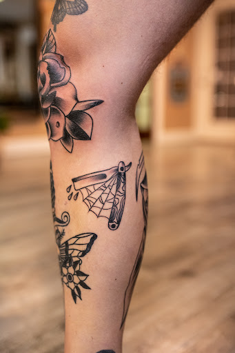 Explore rose tattoo ideas for men, creative tattoo ideas in Leesville, available at Revolution Ink Tattoo and Art Gallery