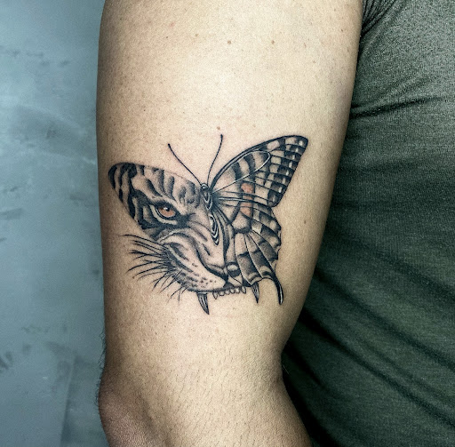 Explore above knee tattoo ideas, creative tattoo ideas in Sherman Oaks, available at Costello Tattoo & Piercing Studio