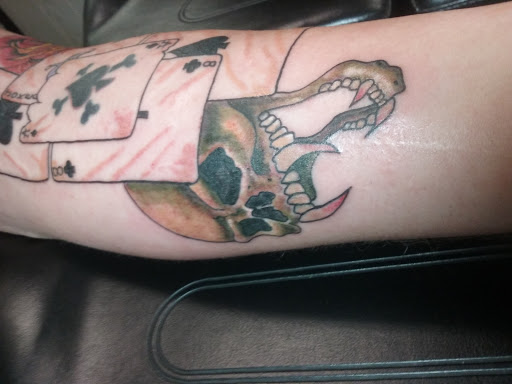 Explore matthew tattoo ideas, creative tattoo ideas in Rogers, available at Jimmy Romance Tattoo & Body Piercing