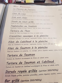 Le P'tit Bleu à La Rochelle menu