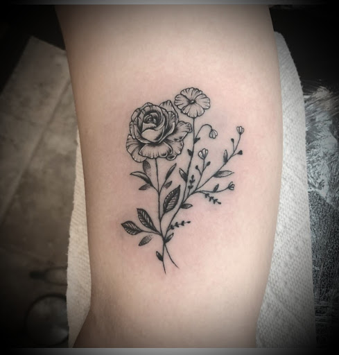 Explore tattoos inner bicep ideas, creative tattoo ideas in Ambler, available at Tattoo GalaxyAmbler Piercing & Custom Tattoos