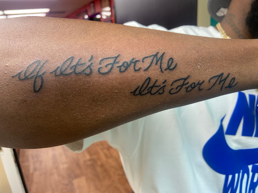 Explore inner bicep tattoo cover up ideas, creative tattoo ideas in Fort Worth, available at Randy Adams Tattoo Studio