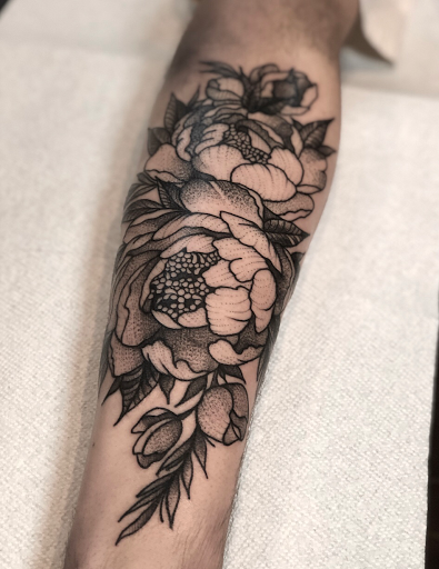 Explore small stitch tattoo ideas, creative tattoo ideas in Johnson City, available at Gold Cross Tattoo Co.