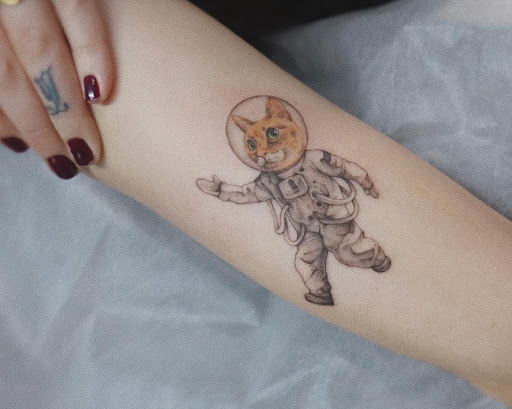 Explore tattoo ideas on lower stomach, creative tattoo ideas in Orange, available at Baron Art Tattoo