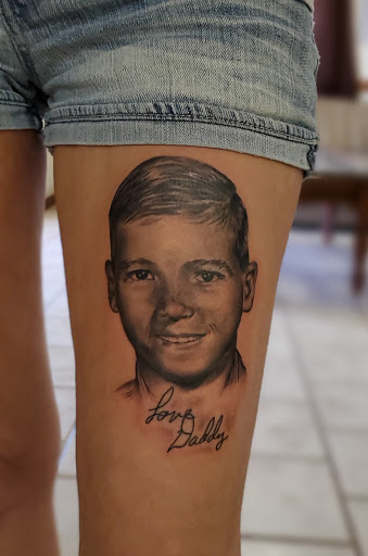 Explore george tattoo ideas, creative tattoo ideas in Stamford, available at KE Tattoo Studio