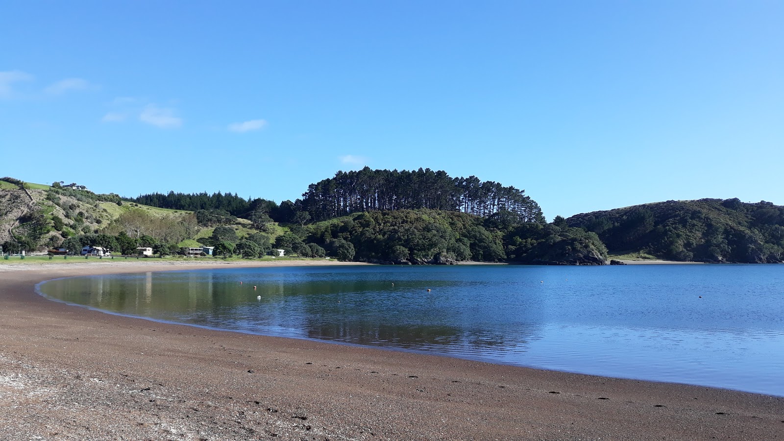 Foto di Mahinepua Bay Beach con baia media