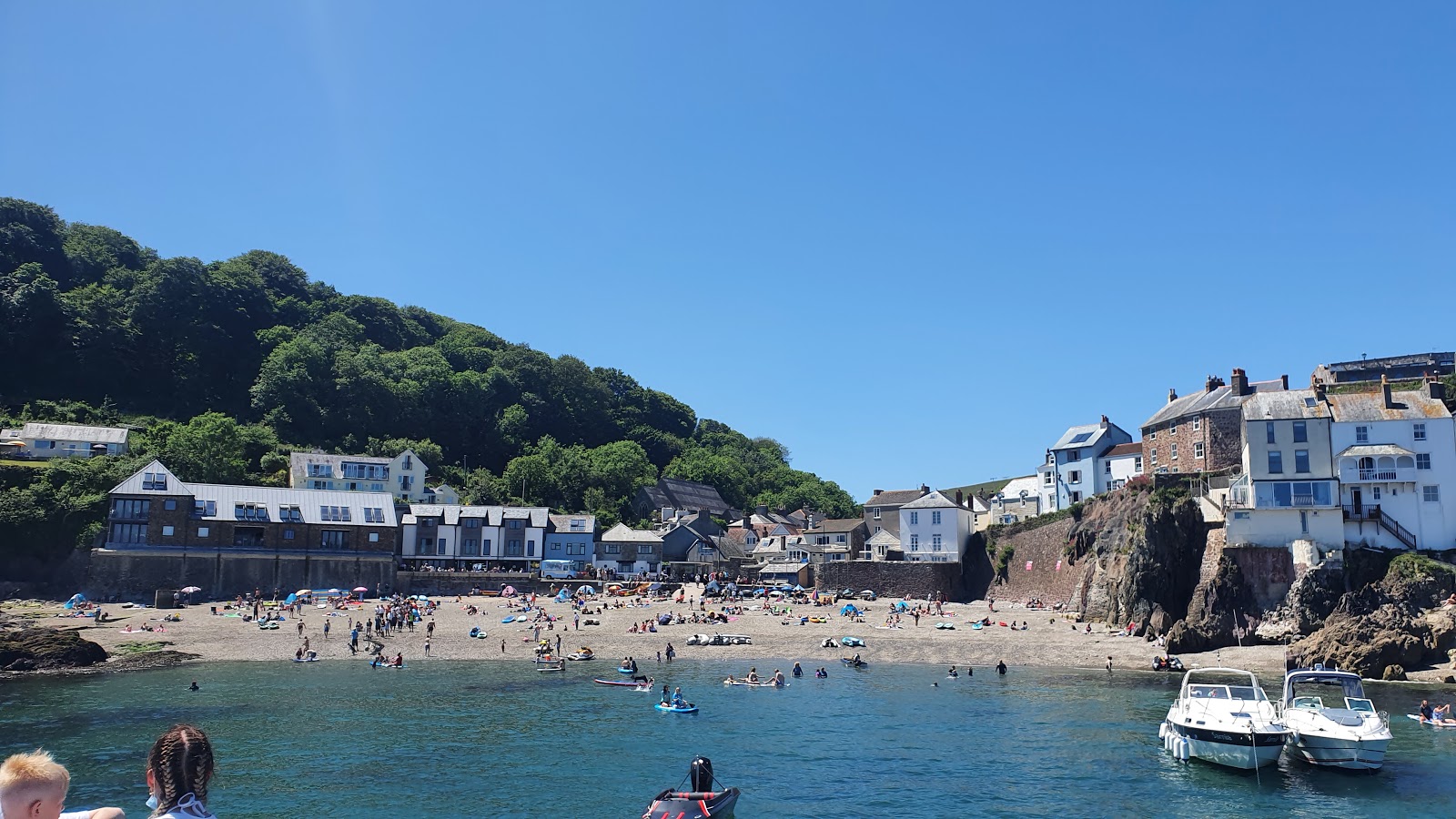 Photo of Cawsand beach with turquoise pure water surface