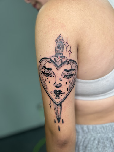 Explore viking ship tattoo ideas, creative tattoo ideas in Schaumburg, available at Urban Rebels Ink