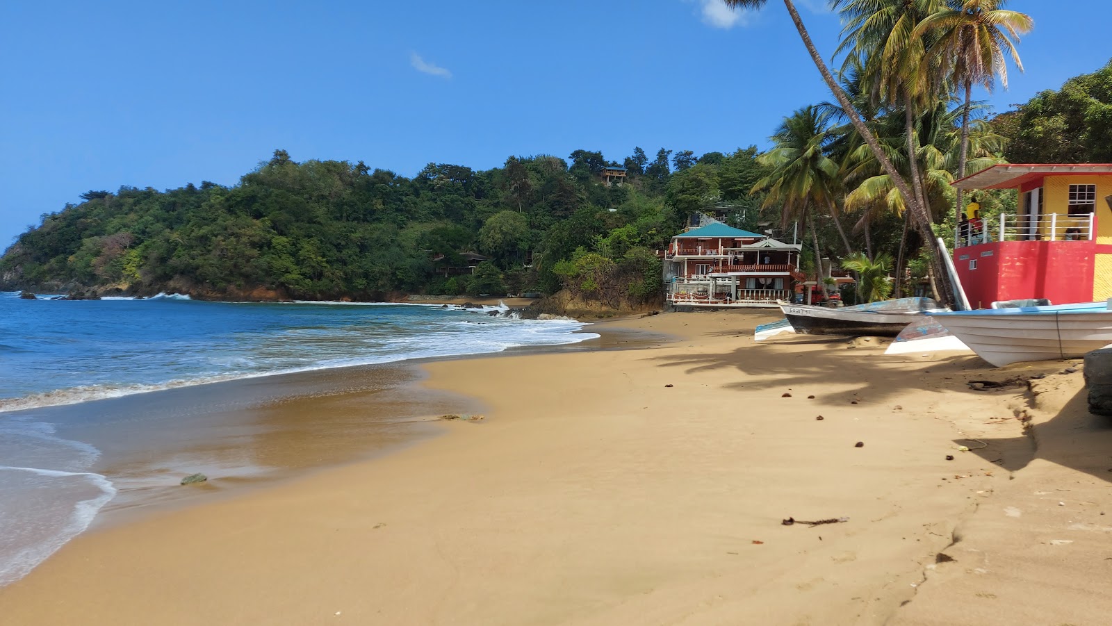 Foto de Castara beach e o assentamento