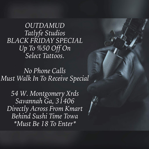 Explore ankle bracelet tattoo ideas, creative tattoo ideas in Savannah, available at Tatlyfe Studios