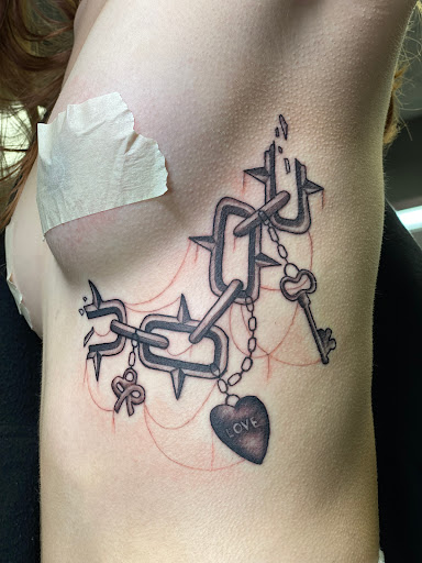 Explore side of head tattoo ideas, creative tattoo ideas in San Diego, available at Hustle Tattoo & Piercing Studio