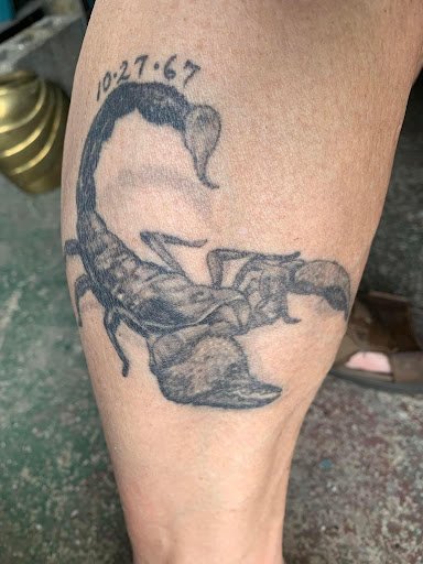 Explore half leg sleeve tattoo ideas for men, creative tattoo ideas in Naples, available at Webbworks Tattoo Studio